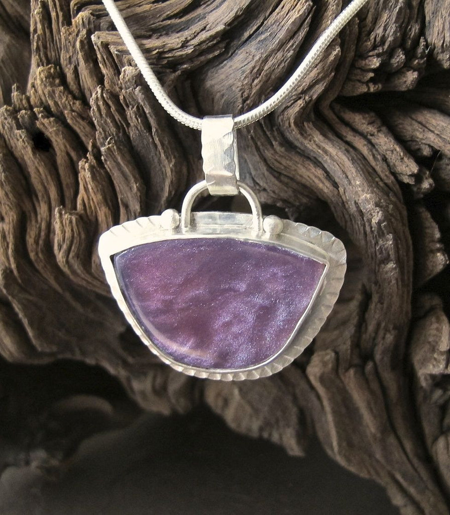 Sterling Silver & Bowlerine Necklace #1067
