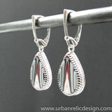 Sterling and Motor Agate Fordite Necklace and Earring Set #2090