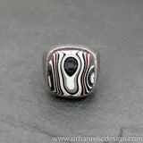 Sterling Silver and Motor Agate Fordite Ring #2060